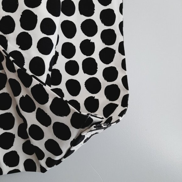 NEW - VEENA | Organic Cotton Blend Polka Dot Infinity Scarf B&W Sz OS - Picture 12 of 14